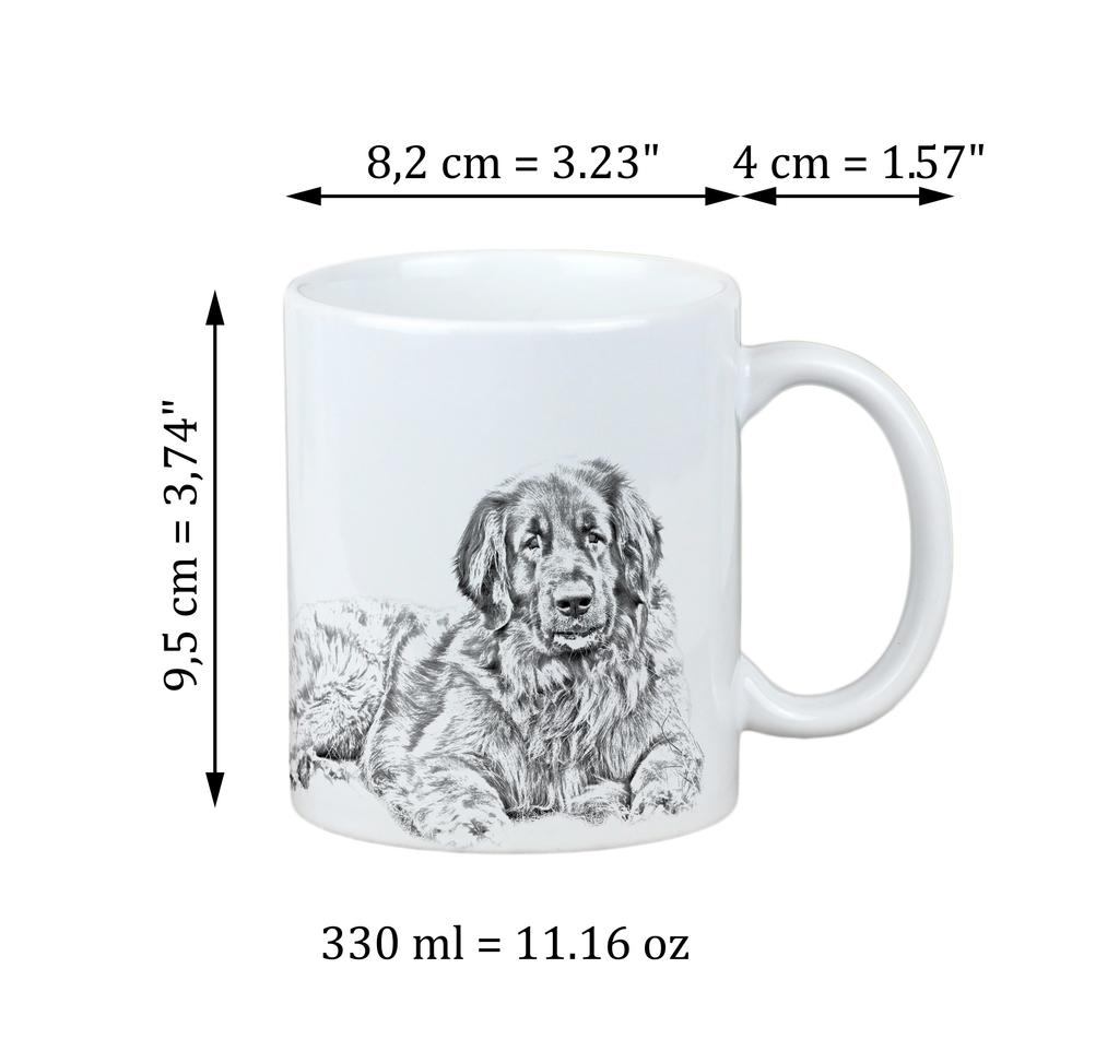 Leonberger - cup with a dog, cheerful cup for a dog lover, personalized gift from the Art-Dog brand
