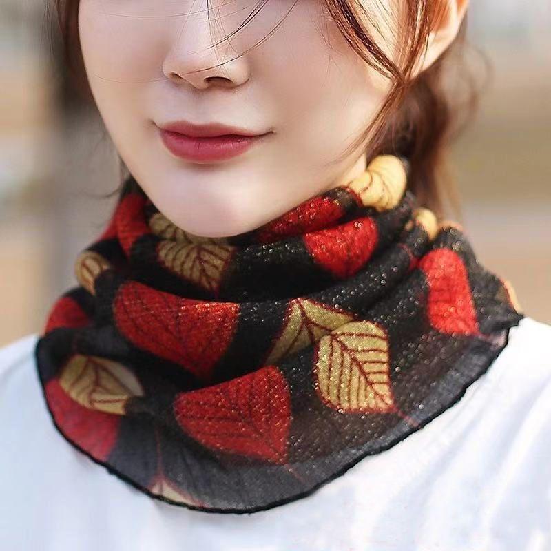 Женский солнцезащитный шарф, маска для шеи, летняя защита от ультрафиолета, дышащая тонкая маска, уличный шелковый шарф