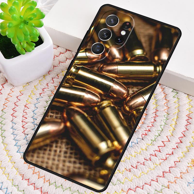 Силиконовый чехол для телефона Samsung Galaxy note 10 pro S26 S25 S24 S23 S22 S21 Plus S25Ultra с коллажем из военных пуль Capa Cover