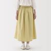Женская длинная юбка из конопли и хлопка MUJI, BE1VBA5S, Желтая, Размер M