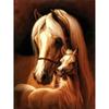 5d Horse Diy Diamond Painting Cross Stitch Full Round Rhinestone Diamond Embroidery Animal Mosaic Wall Art Home Decor
