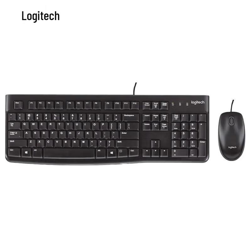 Проводная клавиатура и мышь Logitech MK120