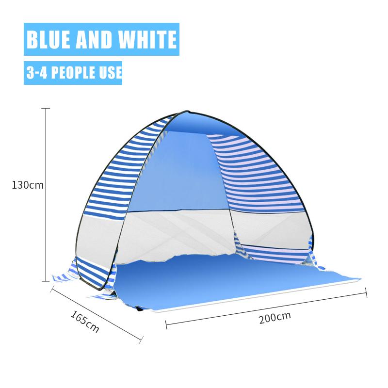 Полностью автоматическая палатка для кемпинга, мгновенная всплывающая палатка, уличная большая портативная сверхлегкая пляжная палатка для семейной вечеринки, ветрозащитная и водонепроницаемая