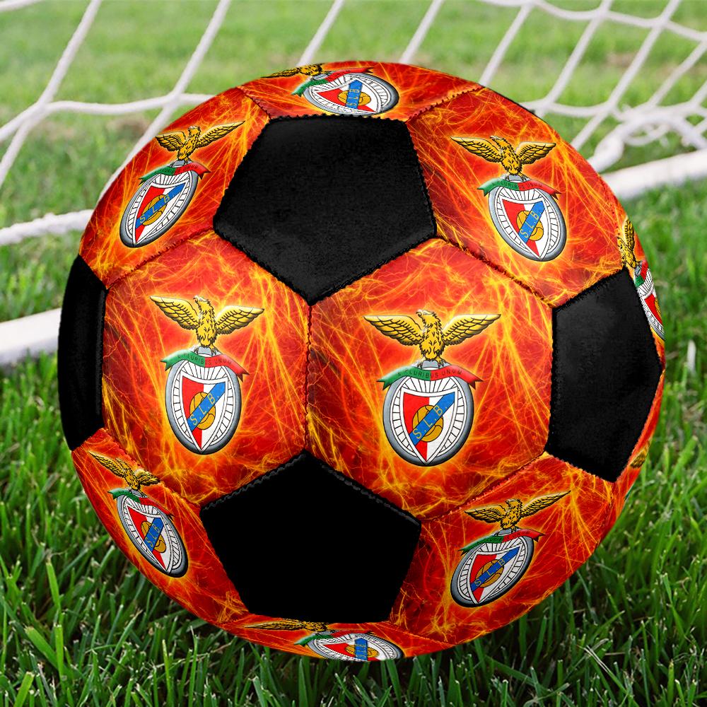 РАЗМЕР 5 S.L. Футбольный мяч Benfica Цветной Для всех возрастов Машинная строчка ПВХ Готов к соревнованиям Прочный Высокий отскок
