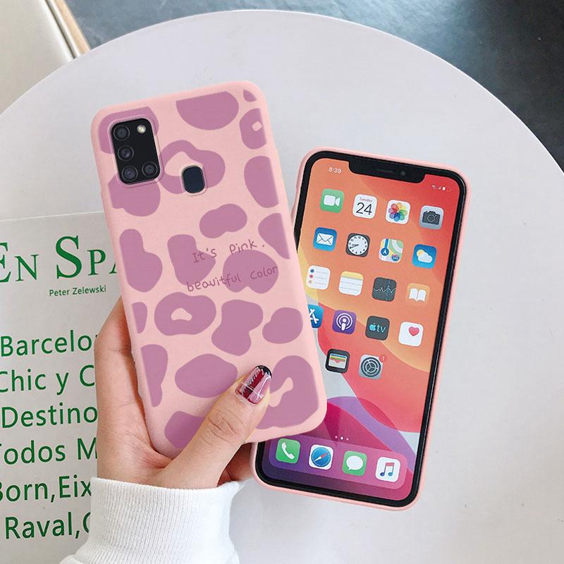 Для Samsung Galaxy A21S A50 A51 A52 A32 A31 Чехол для телефона Модный леопардовый узор Мягкий силикон Fundas Защитная крышка