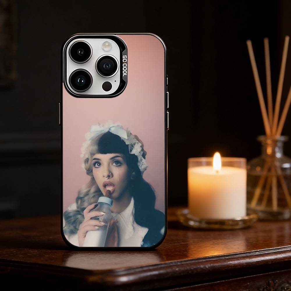 Чехол для телефона с изображением певицы Мелани Мартинес M-Melanie Martinez Для iPhone 17,16,15,14,13,12,11,Pro Max,Plus Конфетный Серебряный Чехол