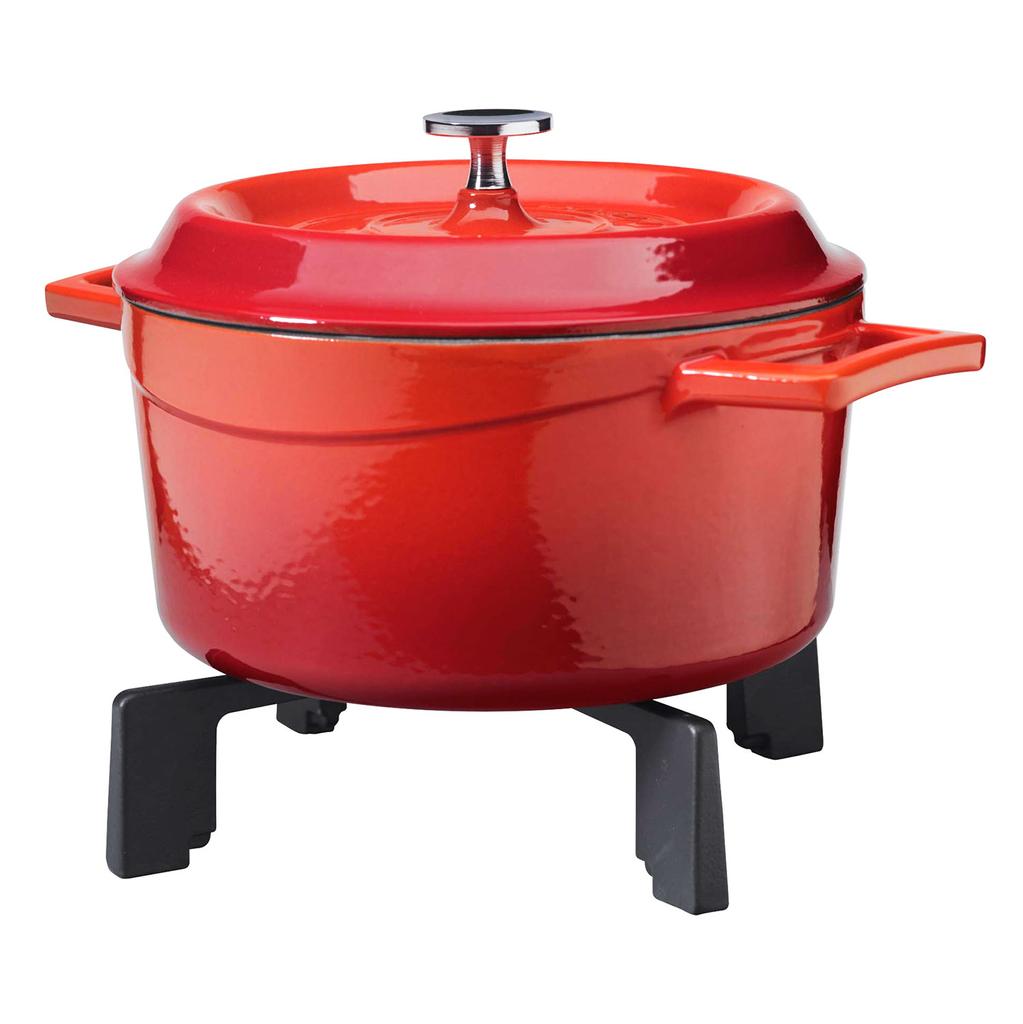 Lava Чугунная квадратная подставка.  Горка. Ø 24см.