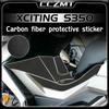 Для KYMCO DTX360 XCITING S350 Xciting S350 2023 Мотоцикла 3D углеродное волокно защитная наклейка краска прозрачная пленка аксессуары