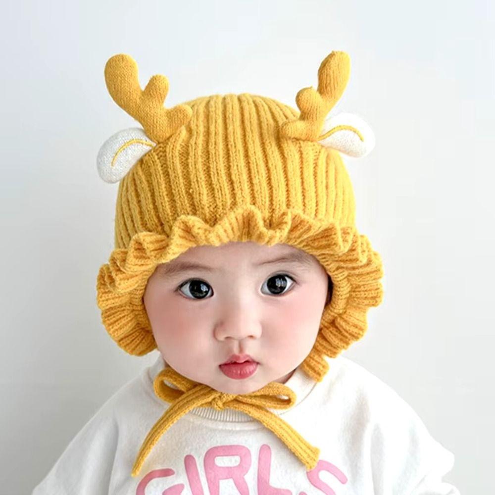 Windproof Baby Woolen Hat Warm Ear Protection Cap Fashionable Baby Hat  Winter