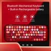 Механическая Bluetooth-клавиатура LUSC, методы Bluetooth и проводного подключения, освещение и зарядка, для планшетов, настольных компьютеров, ноутбуков