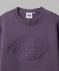 DICKIES Embossed Logo Pullover Crop Knit Purple