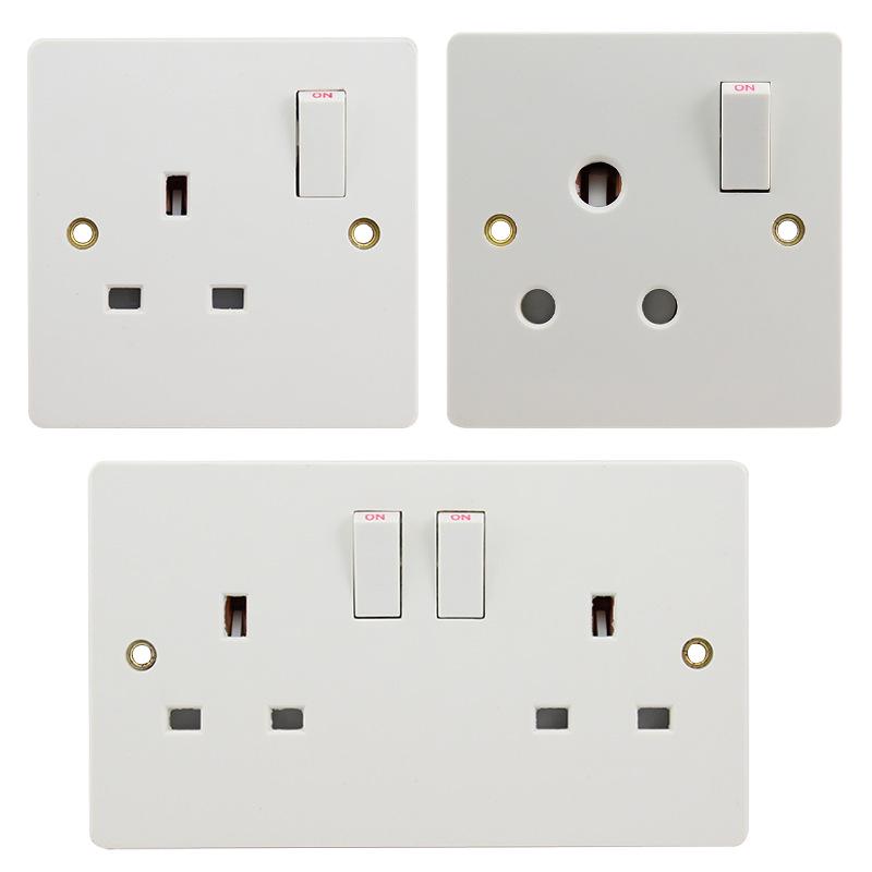 Bakelite Wall Socket with Switch - UK 13A Type 146 Standard