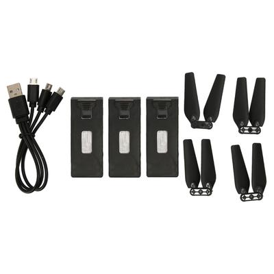 3 шт. 3,7 В 1800 мАч Аккумулятор для дрона Подключи и играй Аккумулятор для RC БПЛА с лопастями пропеллеров для E88 E88PRO E525 E99 E99PRO P1 K3