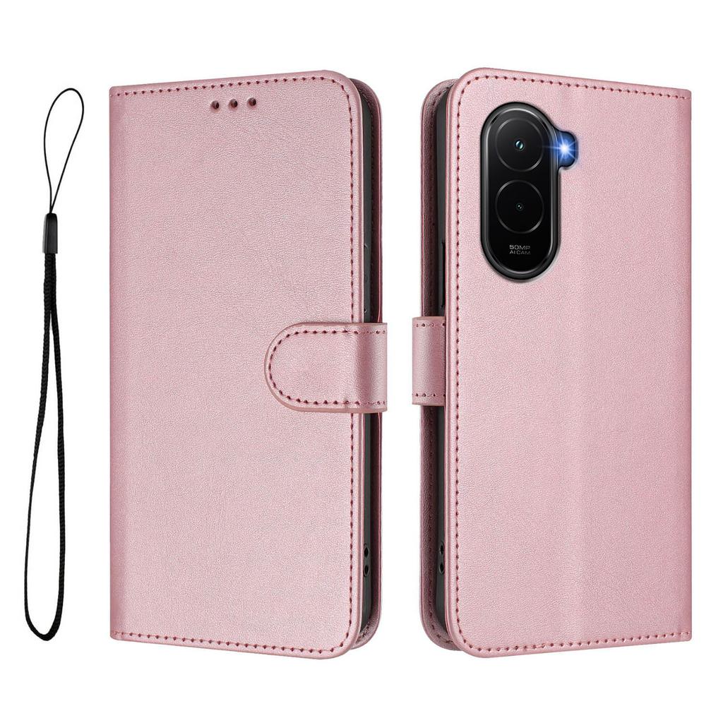 Для Xiaomi Poco M7 Plus 5G/M7 4G (169 мм) Чехол-кошелек с RFID-блокировкой, из телячьей кожи с текстурой, подставка, чехол для телефона со шнурком