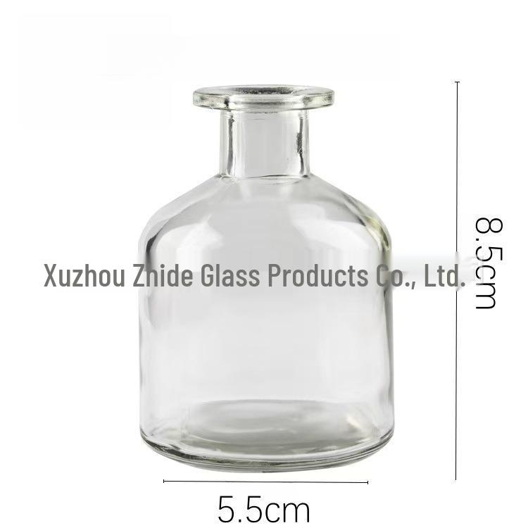 Small French Retro Glass Hydroponic Vase for Home Decor