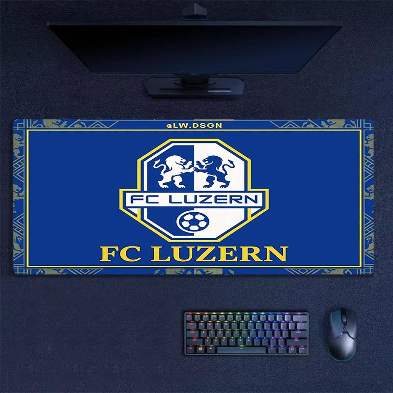 Luzern FC Color Mouse Pad Large Gaming Table Cushion Non-slip Laptop Tablet Big Mousepad XXL Mat Mini PC Playmat With Lock edge