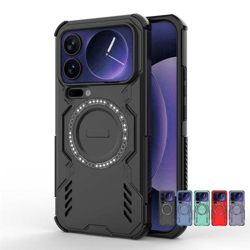 Для чехла Xiaomi 17 Pro Max Для Xiaomi 17 Pro Max Броня Магнитная адсорбция Беспроводная зарядка Задняя крышка Для чехла Xiaomi 17 Pro Max