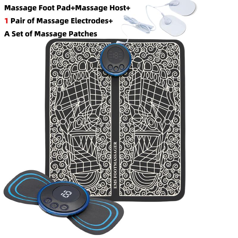 EMS Массажная подушка для ног Электрическая складная массажная подушка с USB-зарядкой EMS