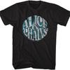 Alice In Chains T Shirt Logo Circle Mens Short Sleeve T Shirts 90s Music Vintage Style Graphic Tees