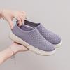 2025 Summer New Women's Soft Bottom Breathable Fly Mesh Non-slip Sports Mom Shoes Flat Bottom Walking Women's Shoes