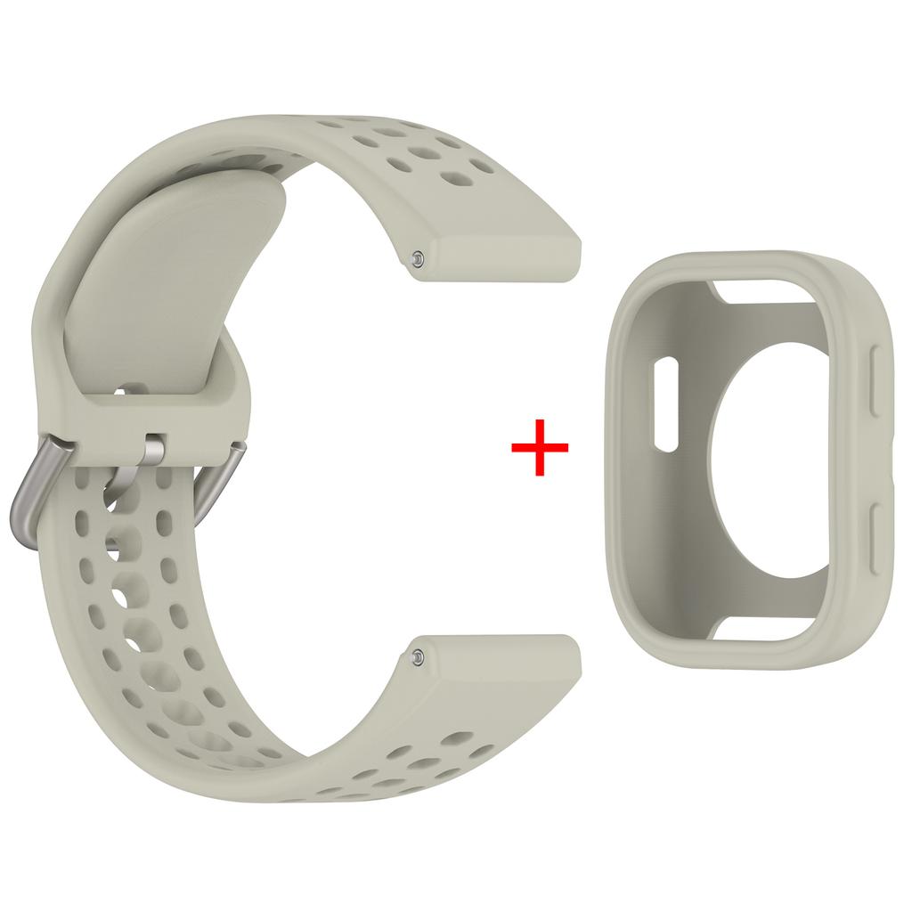 Оригинальный силиконовый+чехол для Amazfit Bip 6, аксессуары для ремешка, мягкий дышащий ремешок Correa+защитная накладка-бампер для браслета Amazfit Bip6