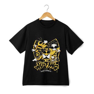 Графическая футболка Wu Tang Clan - Хип-хоп рэп уличная одежда желтая футболка