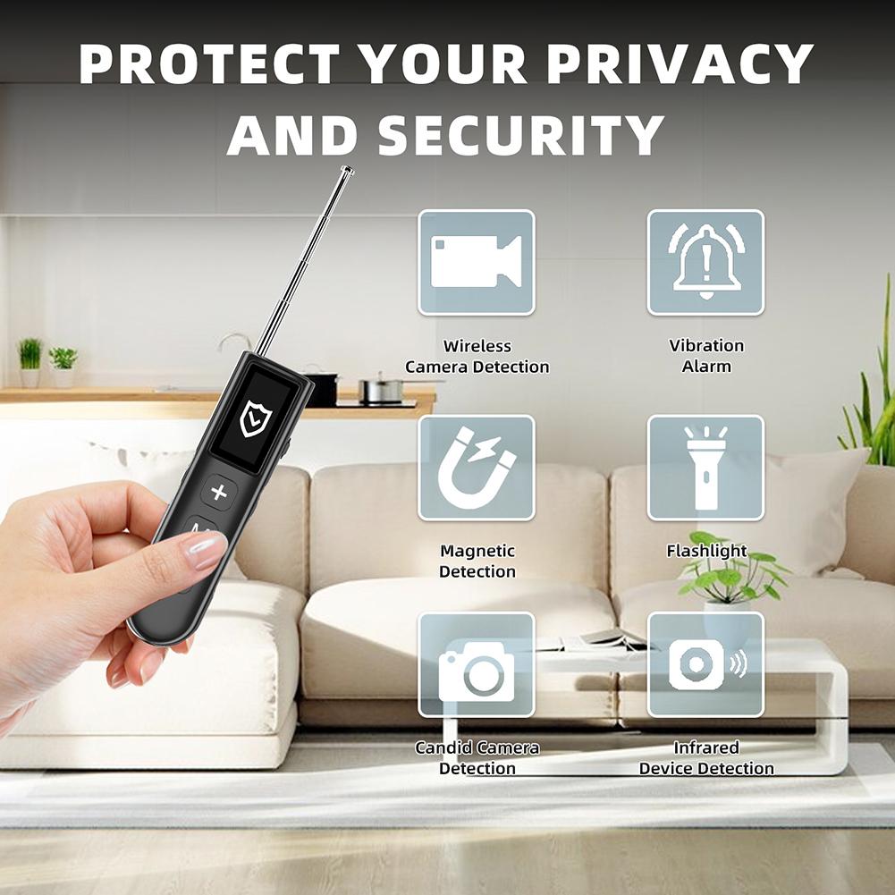 Multi-Functional Wireless Detector With Electronic Screen Anti-Theft Signal Magnet Infrared Detector Portable Flashlight