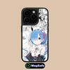 Чехол для мобильного телефона ReZero Rem Waifu для iPhone 17 16 15 14 13 12 11 Air Pro Max Plus Magsafe Матовая поверхность Цветная крышка Роскошный