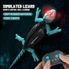 Electric Remote Control Wall Climbing Toy Intelligent Charging Wall Climbing Gecko Simulated Animal Model Crafts Christmas Gift