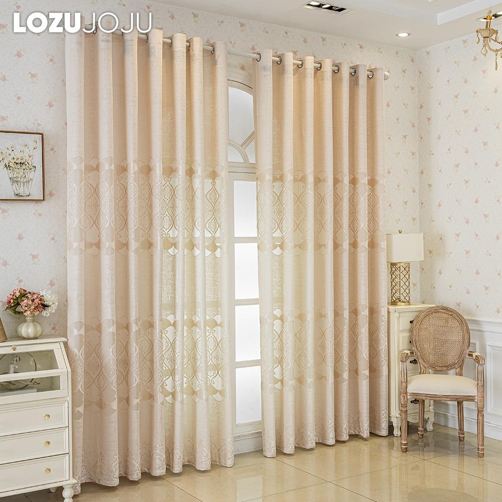1 шт. LOZUJOJU 40-70% затемняющие современные роскошные европейские ажурные жаккардовые шторы доступны в нескольких цветах для гостиной спальни домашнего декора