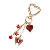 Elegant Floral Letter Keychain for Handbags Backpacks and Keys Sturdy Alloy Enamel Letter Charm Jewelry Accessory