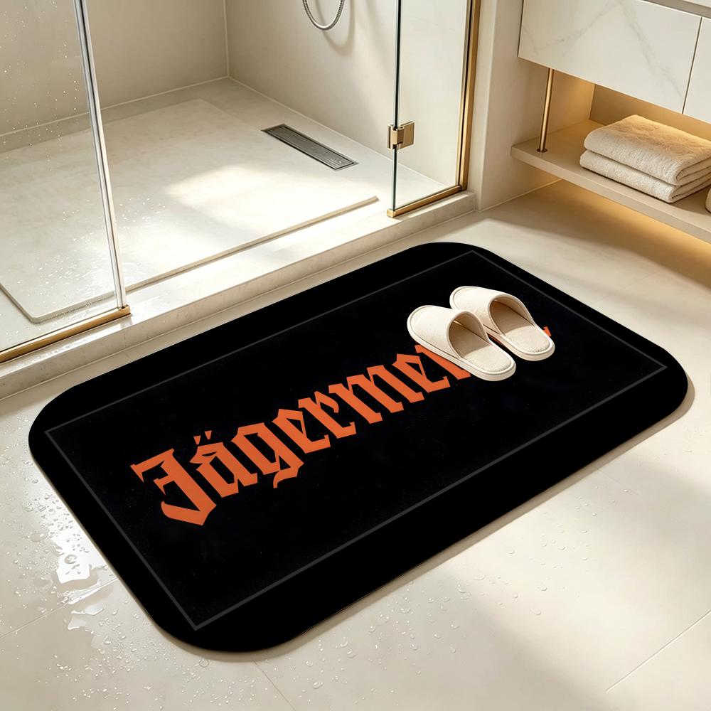 Brand-Jagerm-eisterS Floor Mat Bedroom Carpet, Bathroom Foot Mat, Doormat, Non-Slip Absorbent Multi-Use
