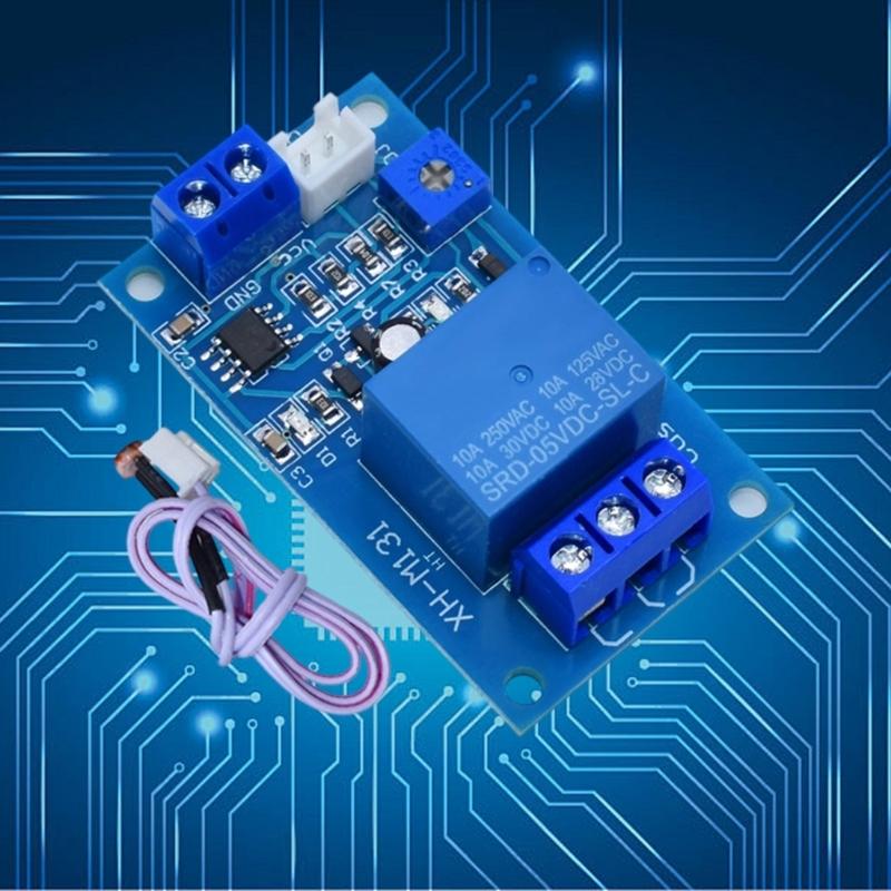 Photoresistor Light Control Relays Module For Environmental Lighting Detection DC5V/12V Automatic Control 10A Load