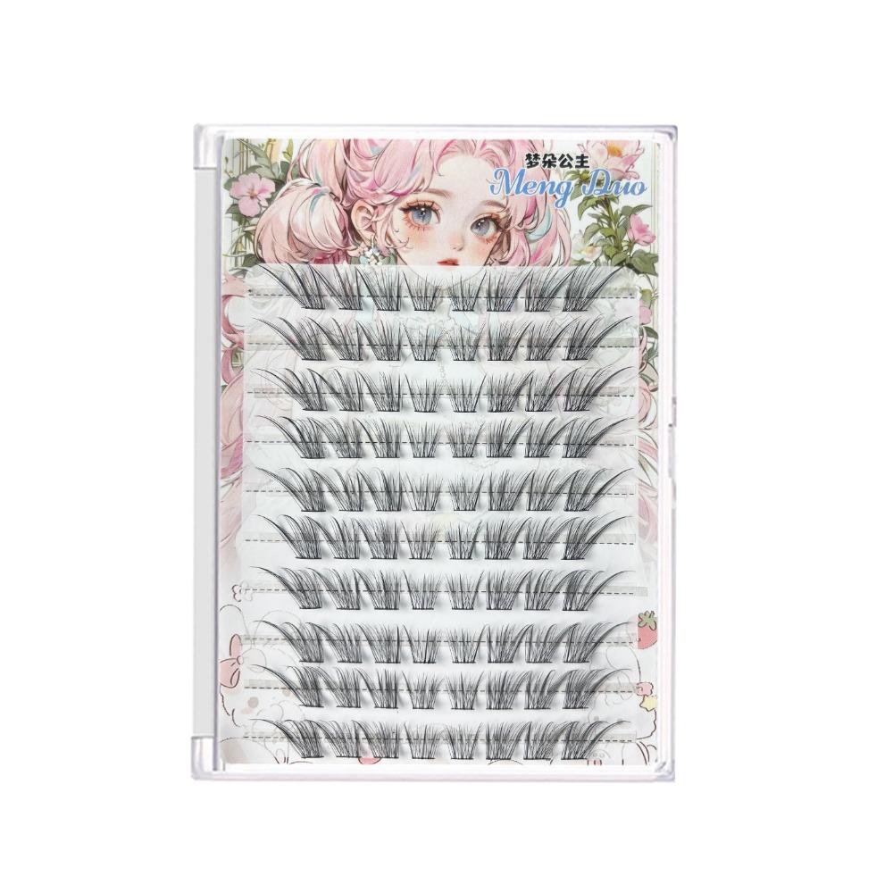 Self Adhesive/Without Glue 80 Clusters False Eyelashes Anime Style False Eyelashes  Daily/Party