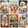 Dog Diy 5d Diamond Painting Cross Stitch Full Circle Diamond Rhinestone Animal Diamond Embroidery Mosaic Set Handmade Gift