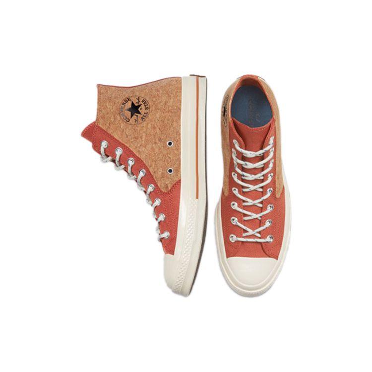 Converse Кроссовки унисекс Chuck 70 High Summer Daze - Пробковые кроссовки Orange Red-Bark Egret 170853C