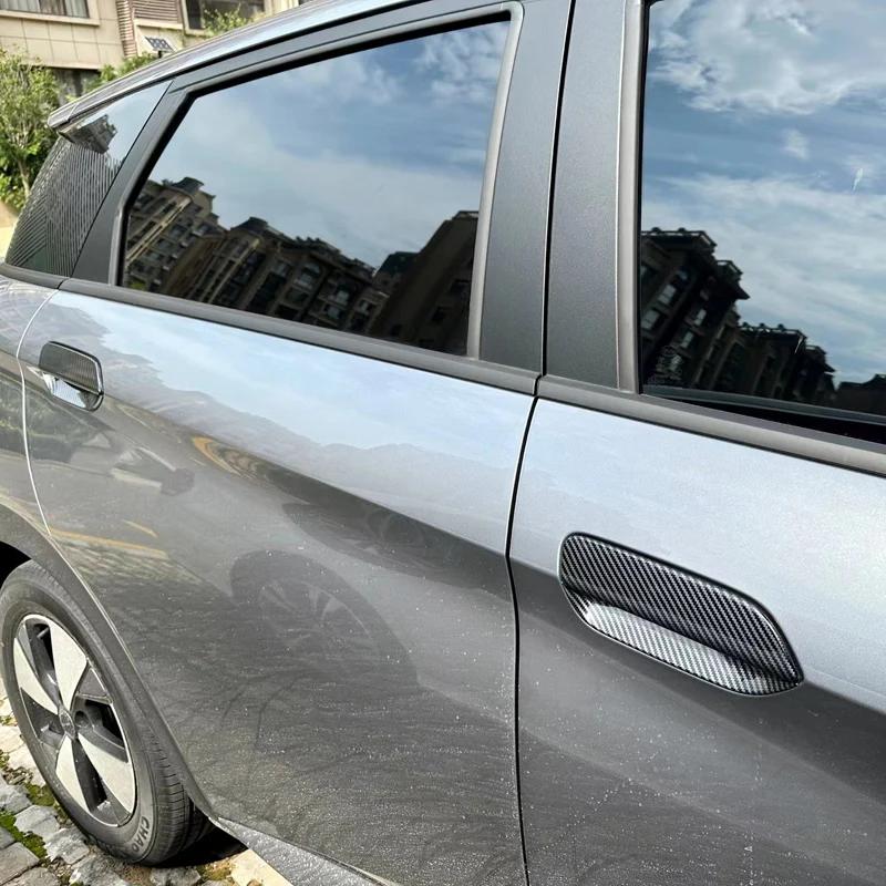 Для Byd ATTO 2 EV 2025 Аксессуары ABS Карбоновые Накладки на Ручки Дверей Накладки на Чаши Дверей Защита от Царапин Декоративные Наклейки