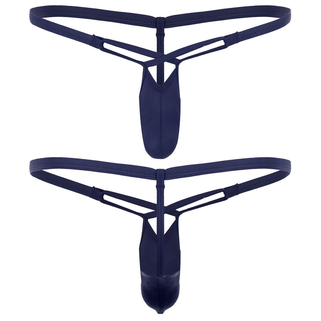 Мужские микро-стринги, эластичное нижнее белье, мужские шорты, трусы с низкой талией, стринги на бретельках