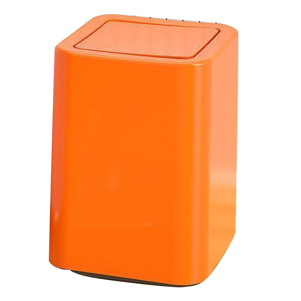 Garbage Bin 9L Cartoon Pattern Cute Look Trash Can Waste Basket with Swing Lid for Home Bathroom