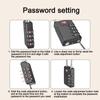 Zinc Alloy 4 Digit Combination Lock TSA Wire Rope Padlock New Customs Password Lock  Travel