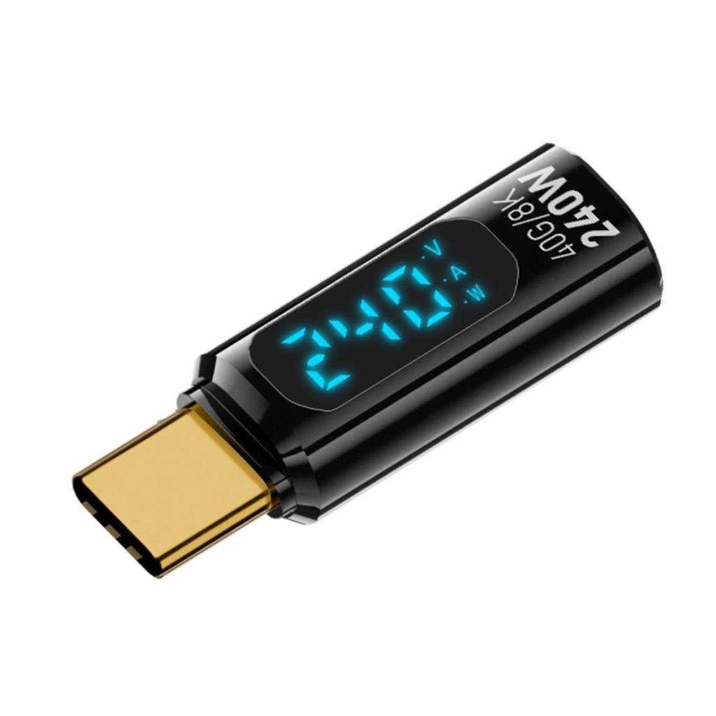 Быстрый 240 Вт разъем типа C, мощный USB-адаптер C со светодиодным индикатором, поддерживает видео 8K60 Гц и передачу данных 40 Гбит/с