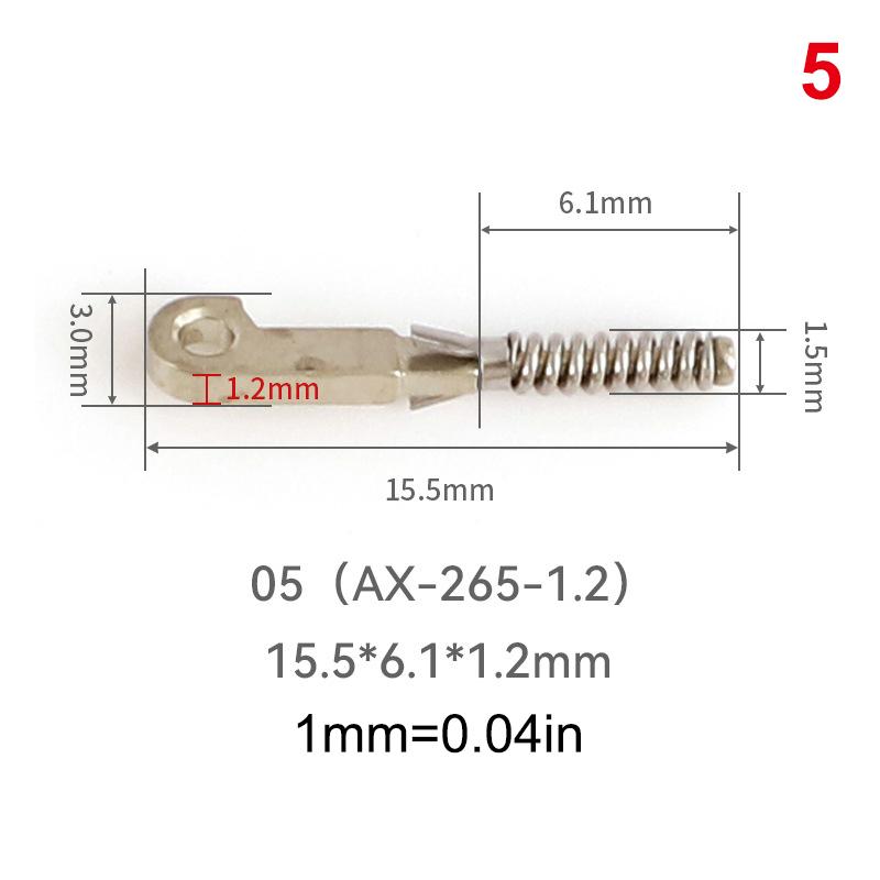 2Pcs Eyeglasses Spring Insert Glasses Repairing Flex Temples Optical Frame Broken Replacement Part Accessory Stainless Steel