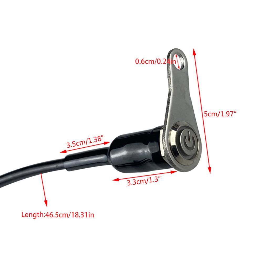 Мотоциклетный руль переключатель самовозврат кнопка сброса алюминиевый сплав для клаксона двигатель запуск выключатель водонепроницаемый