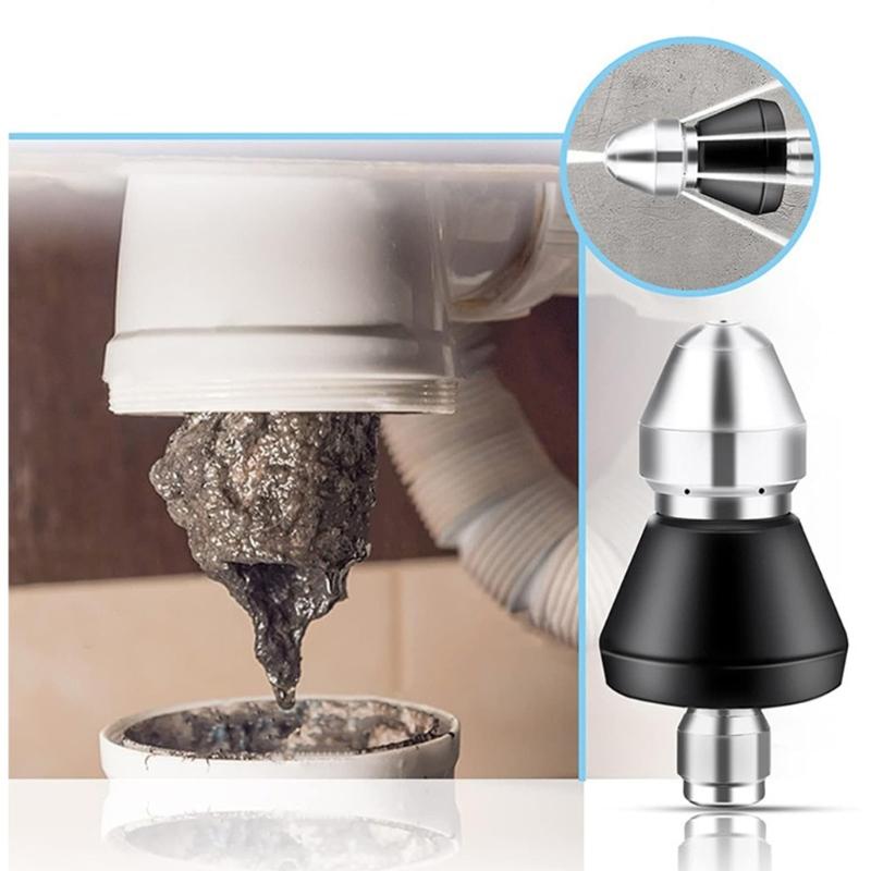 1/4Inch Quick Connector High Pressure Nozzle Sewer Cleaning Tool Pressure Washer 1 Front 6 Rear Sewer Jetter Nozzle