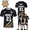 Хайкюу MSBY Black Jackal Джерси Японское Аниме Косплей Топы Волейбольная Форма для Мужчин и Женщин Дышащие Детские Футболки