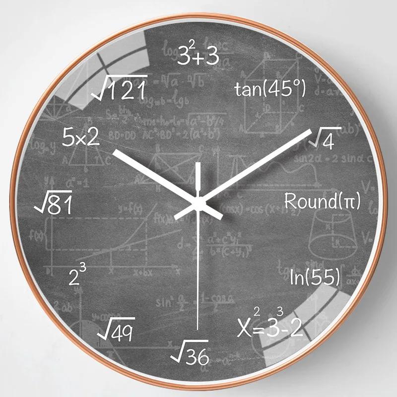 Creative Formula Wall Clock Beautiful Quiet Environmental Protection Material Suitable for Bedroom Living Room To Send Friends