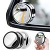 2Pcs 360 Degree Adjustable Round Frame Convex Blind Spot Mirror Safety Driving Wide-angle Clear Rearview Mirror Auto
