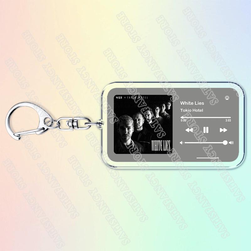 Музыкальные брелоки Tokio Hotel для женщин Аксессуары Сумка Автоматический Крик Муссон Том Билл Каулиц Песни Ключница Украшения Подарки для Фанатов