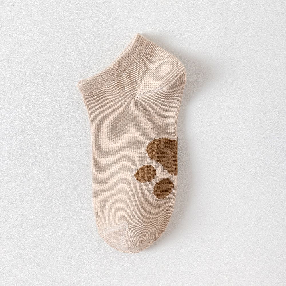 10Pairs Bear Claw Boat Socks Women Breathable Invisible Socks Sweet Cartoon Short Socks Girl