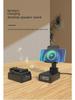 Беспроводная зарядная станция 3-в-1 с динамиком и подставкой для телефона, совместимая с Apple, быстрая зарядка 15 Вт, вертикальная и складная конструкция